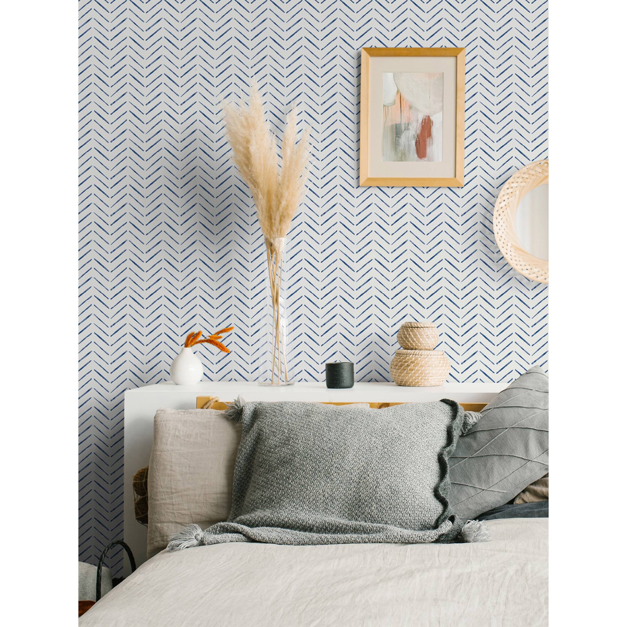 NuWallpaper Indigo Holden Peel & Stick Wallpaper